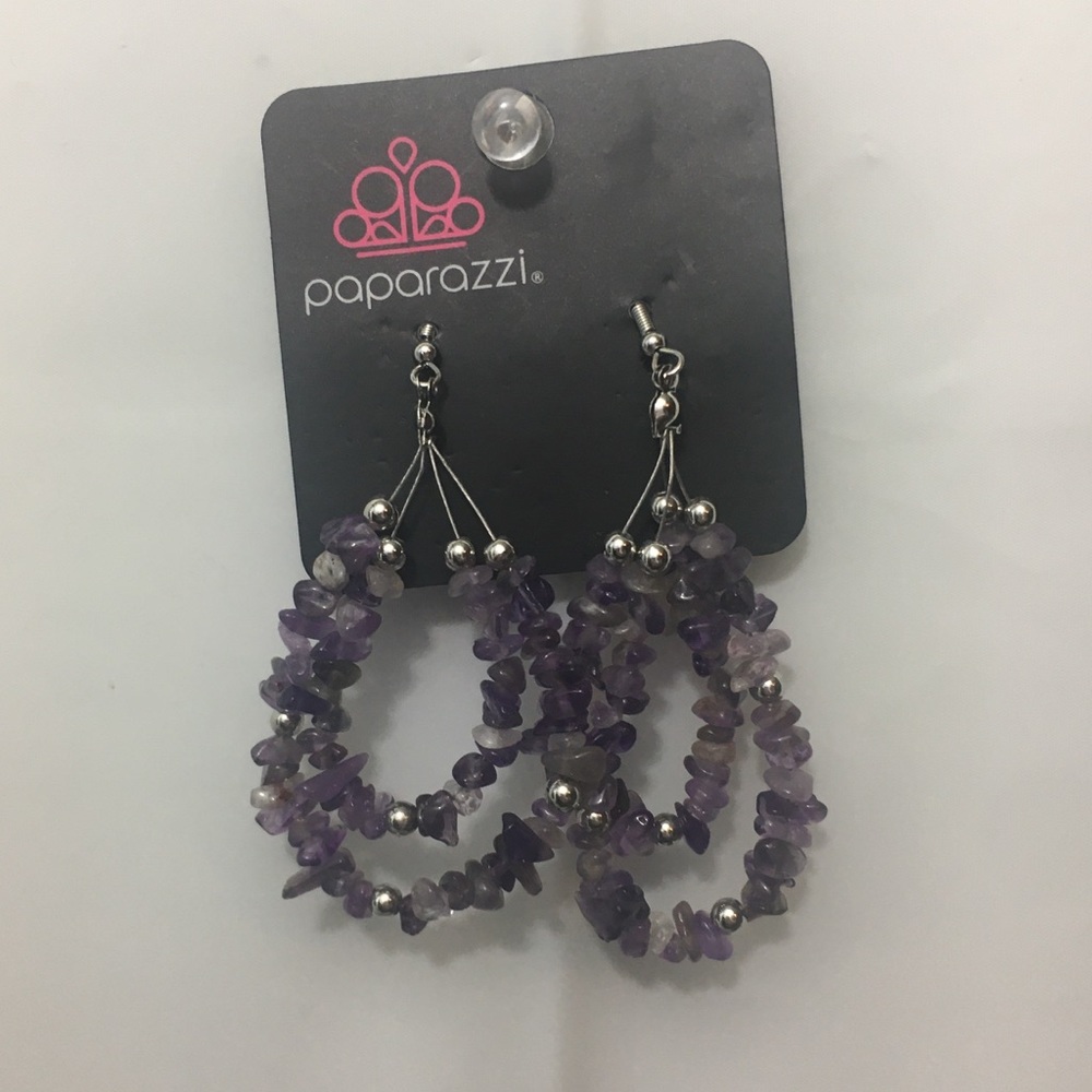 Purple Canyon Rock Earrings
